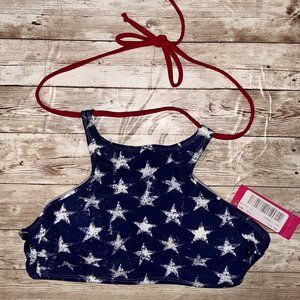 American Flag Xhilaration Bikini Top